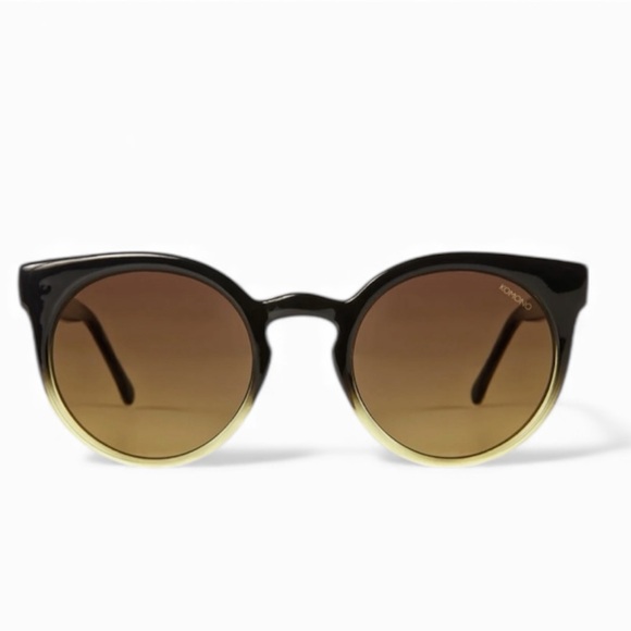 Komono Accessories - Komono Sunglasses NEW Lulu Black/ Yellow cat eye